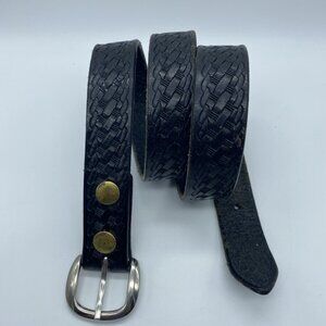 Cabela's Black Genuine Leather Belt Men's Size 36